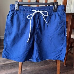 St. John's Bay Men's Royal Blue Swim Trunks Medium! Elastic/ Tie Waist! NWOT!